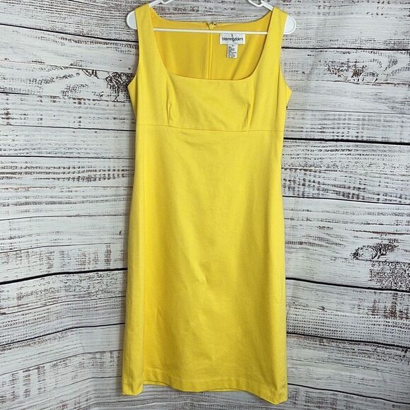 Bloomingdale's Yellow Sleeveless Dress - Picture 1 of 9